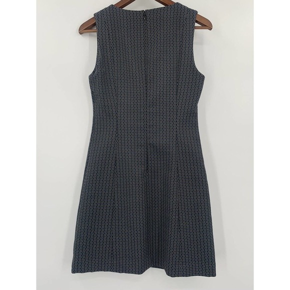 NEW THEORY EASY V SHADOW JACQUARD CAREER SHIFT DRESS SIZE 4 $385 Womens - Picture 11 of 16